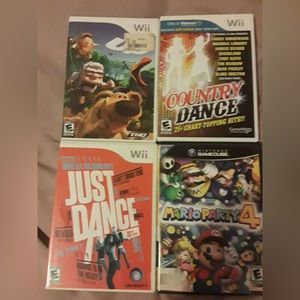 four wii games + bonus game